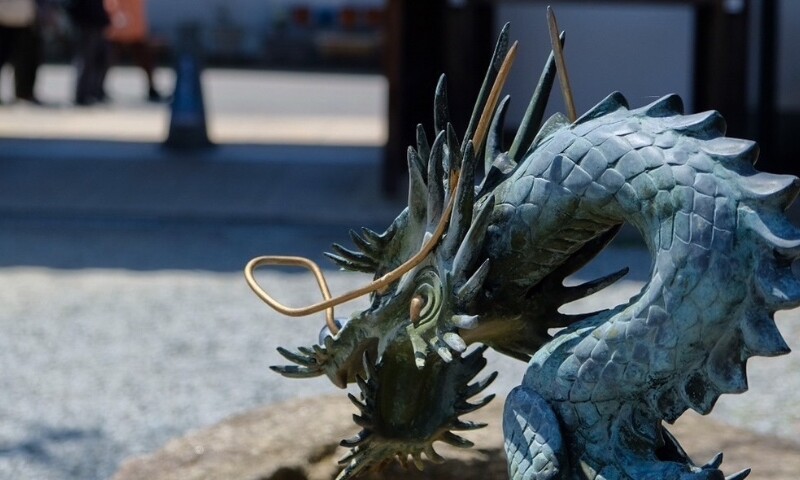 神社 手水舎 龍神